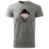 Da Oid Sinzer Grundfiguren T Shirt Herren Grau Meliert Hofau Front